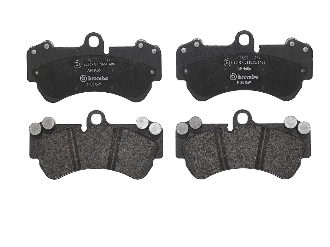 Porsche VW Disc Brake Pad Set - Front (Low-Metallic) 7L0698151S - Brembo P85069